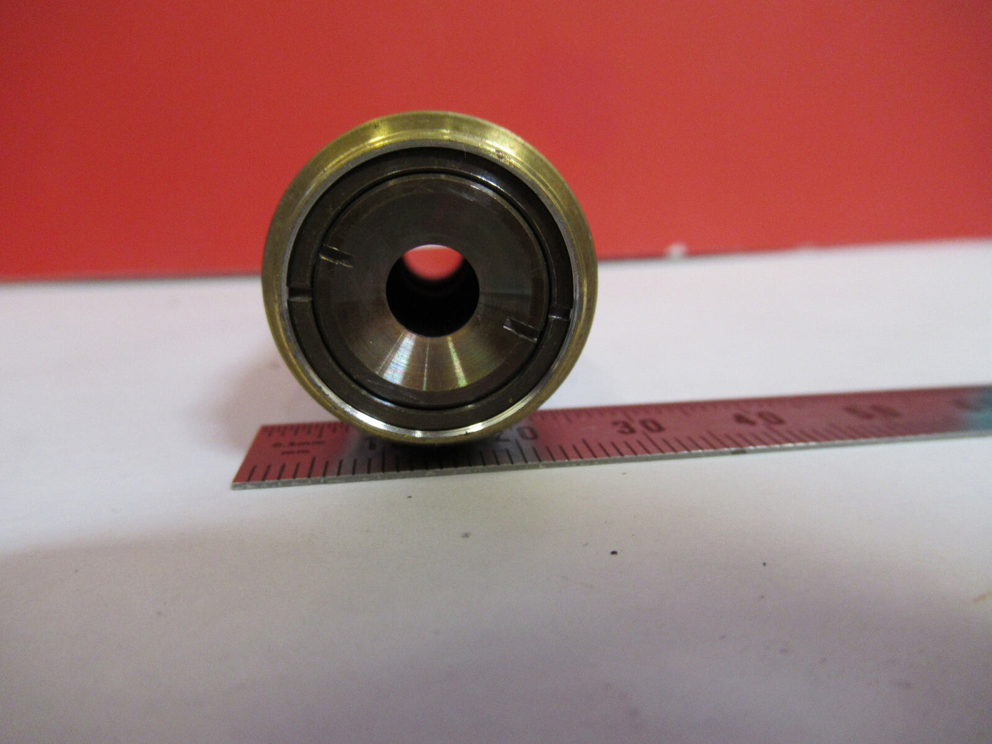 MEIJI JAPAN 40X /160 OBJECTIVE LENS  MICROSCOPE PART AS PICTURED  X8-B-06