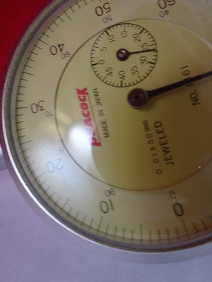 Peacock Japan Micrometer Gage Dial