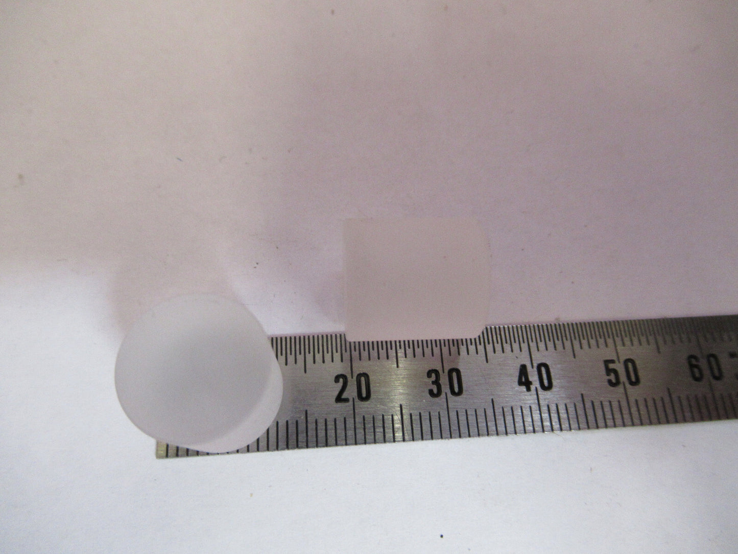 Optical Lot 2 Ea Cylinder Frosted BK7 Glass Preform Optics
