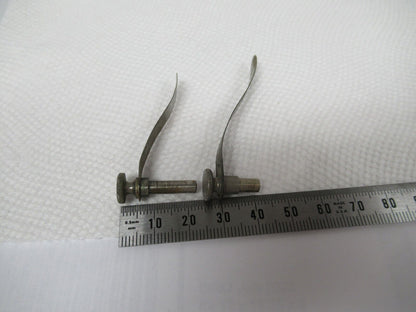 ANTIKES BAUSCH LOMB PAAR CLIPS MIKROSKOPTEIL WIE ABGEBILDET w1-a-65 