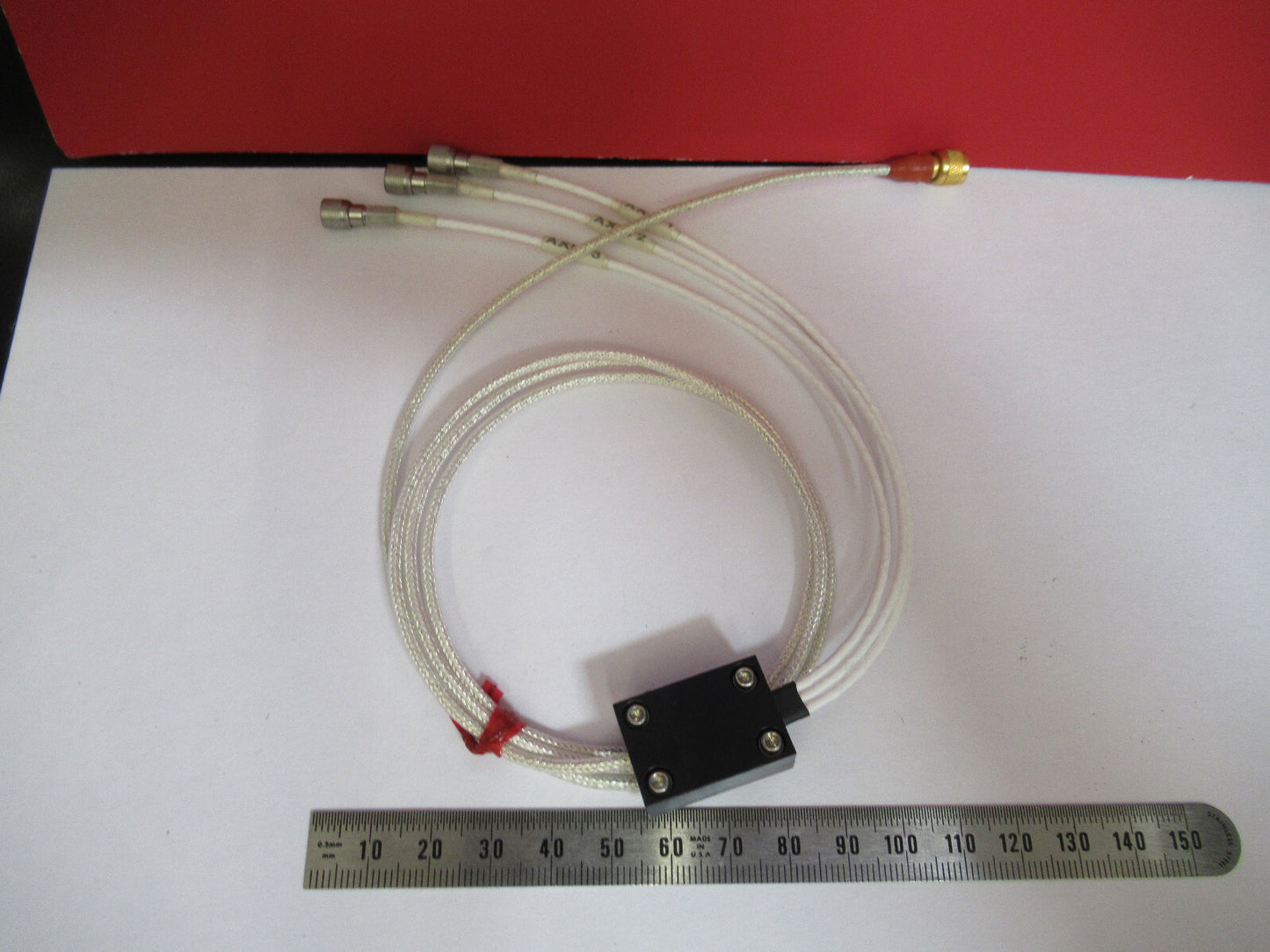Cable 3 ft Triaxial 1/4-28 4 Pin 10-32's for Accelerometer