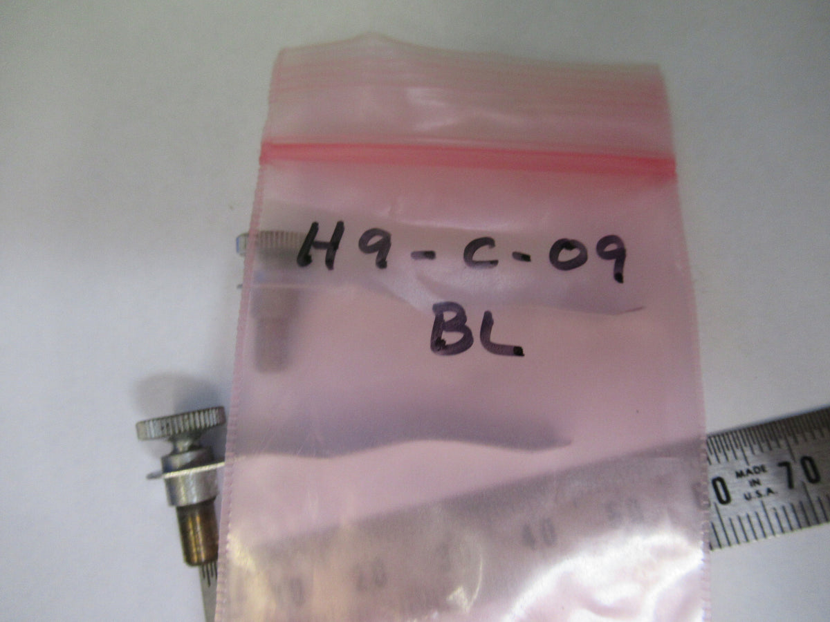 ANTIQUE BAUSCH LOMB  PAIR CLIPS STAGE  MICROSCOPE PART AS PICTURED &H9-C-09