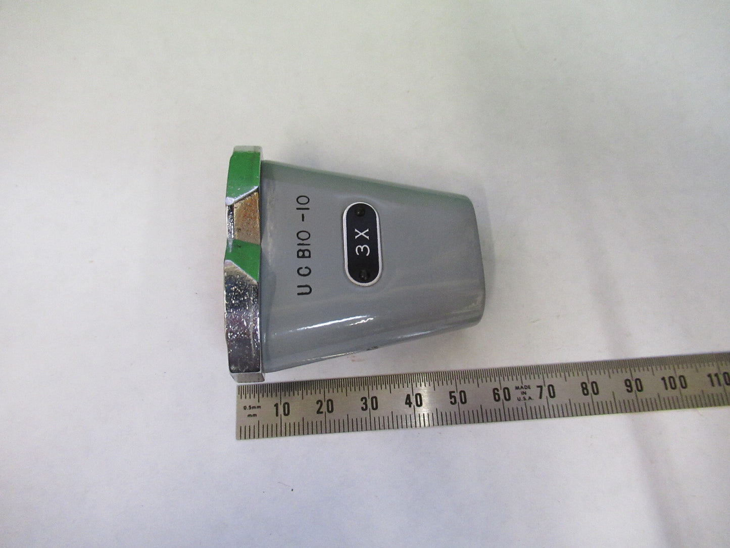 AO AMERICAN OPTICS STEREO OBJECTIVE 3X MICROSCOPE PART AS PICTURED X4-A-03