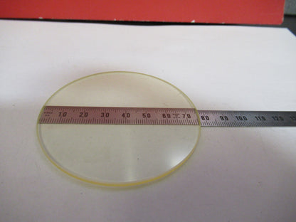 OPTICAL FLAT SPECIAL YELLOW TINT GLASS WINDOW OPTICS S4-B-61