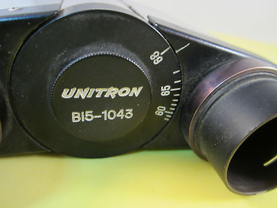 MICROSCOPE PART UNITRON HEAD B15-1043 AS IS OPTICS BIN#C1-26