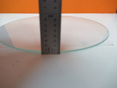 LARGE OPTICAL GLASS DISC HOLED MIL SPEC RARE OPTICS AS PICTURED &FT-5-59