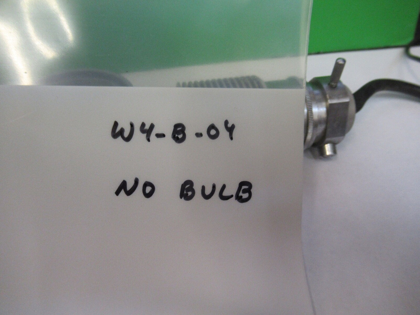 STEINDORFF BERLIN LAMP ASSEMBLY OPTICS MICROSCOPE PART AS PICTURED W4-B-04