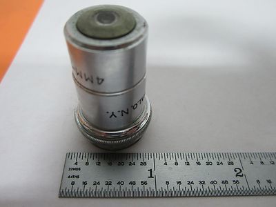 MICROSCOPE OBJECTIVE SPENCER 44X VINTAGE OPTICS BIN#K9-53