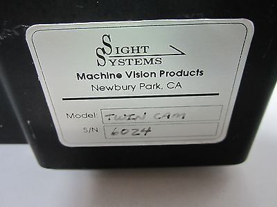 SIGHT SYSTEMS MACHINE VISION TWIN CAM OPTICAL SCHÖNE OPTIK AS IS BIN#G2-04