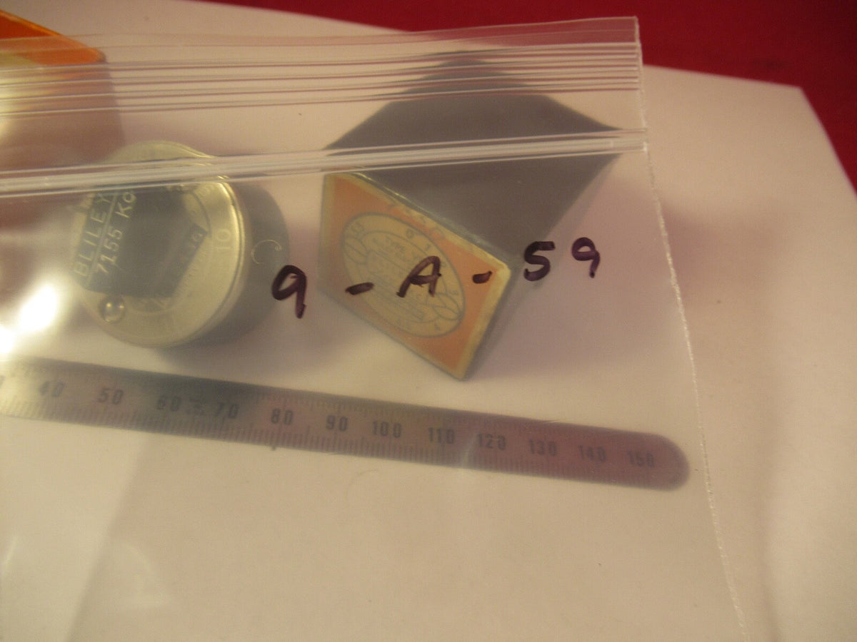 VINTAGE 1940's QUARTZ CRYSTAL BLILEY VF1 VARIABLE FREQUENCY 7155 KC +BOX &9-A-59