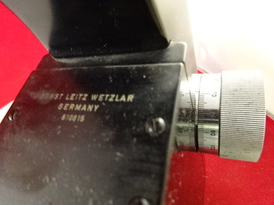 MICROSCOPE PART LEITZ WETZLAR GERMANY LIMB AS IS B#TC-2