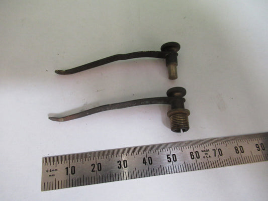 Antique Bausch & Lomb Pair Clips Microscope