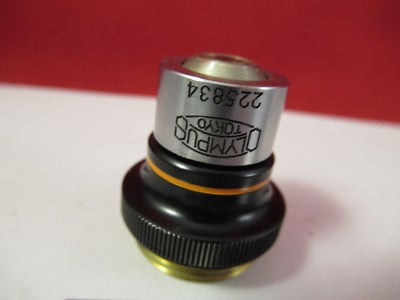 OLYMPUS JAPAN OBJECTIVE M10 10X MICROSCOPE PART OPTICS AS PICTURED &75-B-18