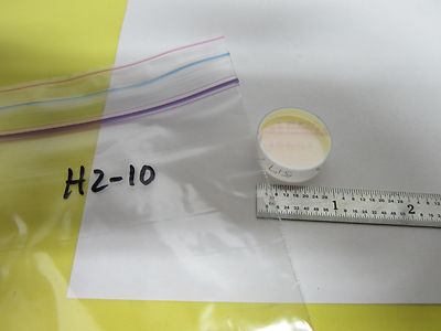 OPTICAL COATED FILTER LENS AS IS LASER OPTICS BIN#H2-10