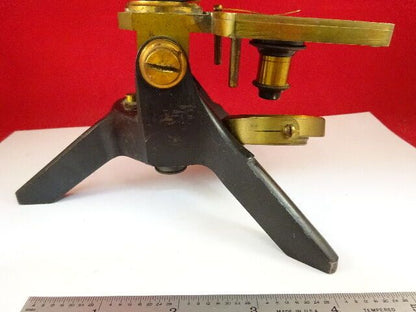 MICROSCOPE ANTIQUE BRASS JAMES PARKES BIRMINGHAM ENGLAND UK OPTICS AS IS #LOB
