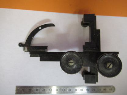 ANTIQUE XY CLIPS BAUSCH LOMB STAGE MICROSCOPE PART AS PICTURED Y4-A-120