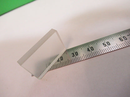 OPTICAL RECTANGULAR LENS FLAT POLISH-DULL SIDES OPTICS AS PICTURED Z5-C-30