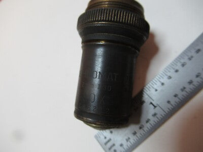 Antique Brass Objective Bausch & Lomb Apo 90X Microscope Part