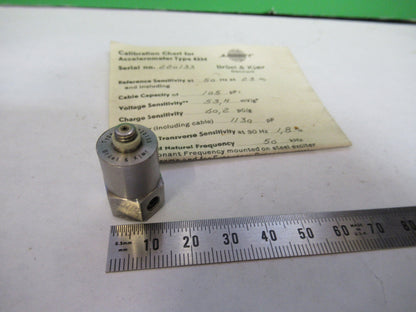 BRUEL KJAER 4334 MINIATURE ACCELEROMETER VIBRATION SENSOR AS PICTURED X2-A-62