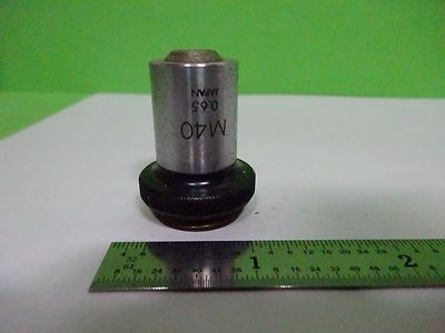 Microscope Olympus M40 Objective Japan Optics