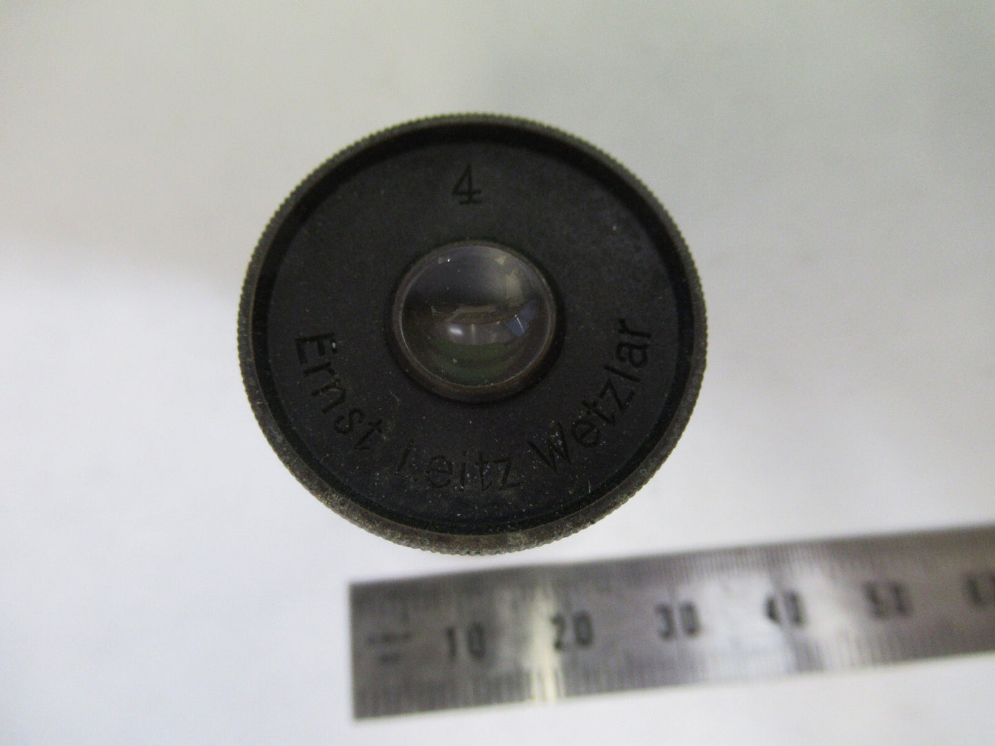 ANTIQUE ERNST LEITZ EYEPIECE "4" GERMANY MICROSCOPE PART AS PICTURED G7-A-74