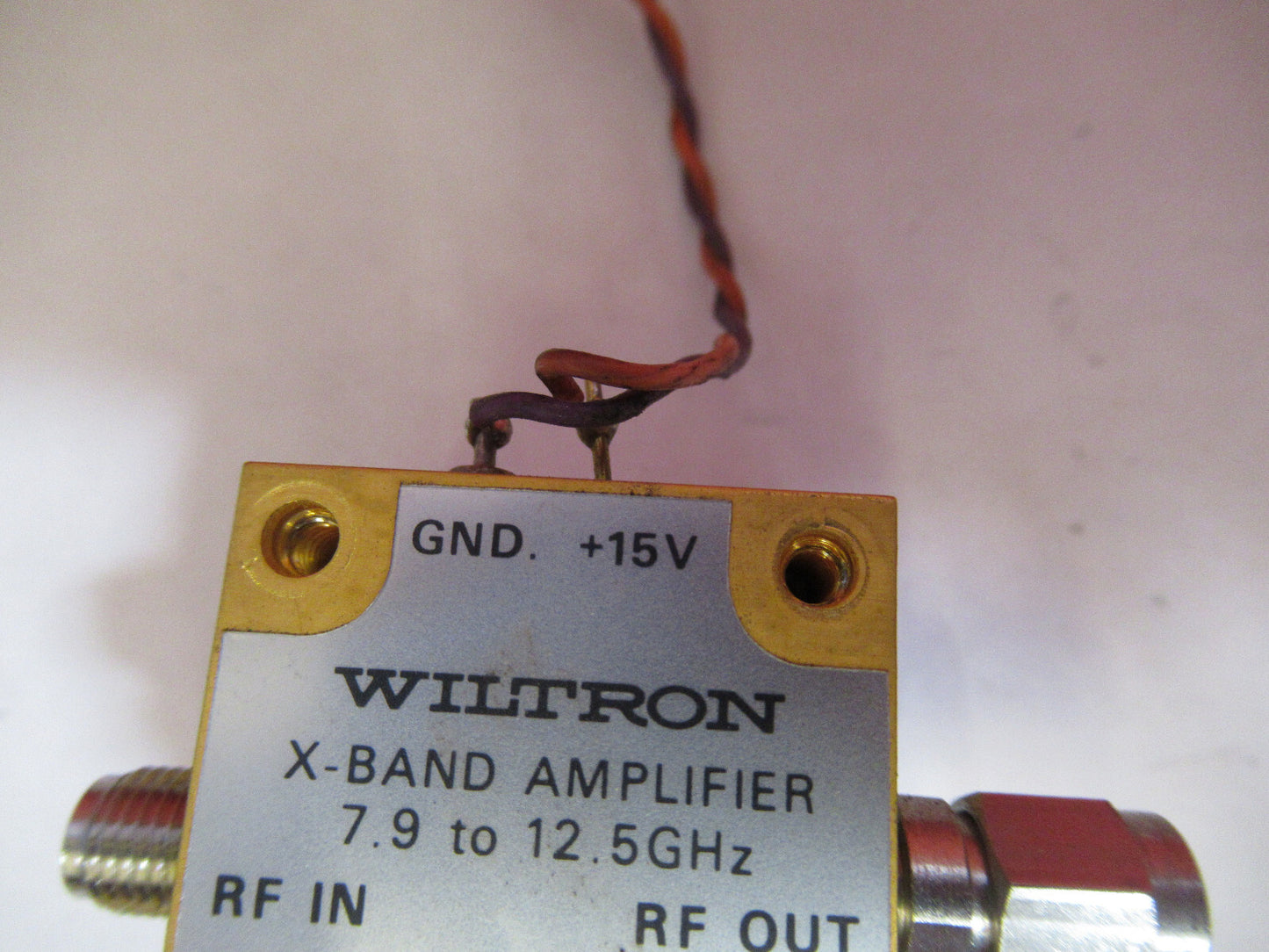 AMPLIFIER 60-ND-19072 MICROWAVE RF FREQUENCY 12 GHz WILTRON AS PIC T7-A-47