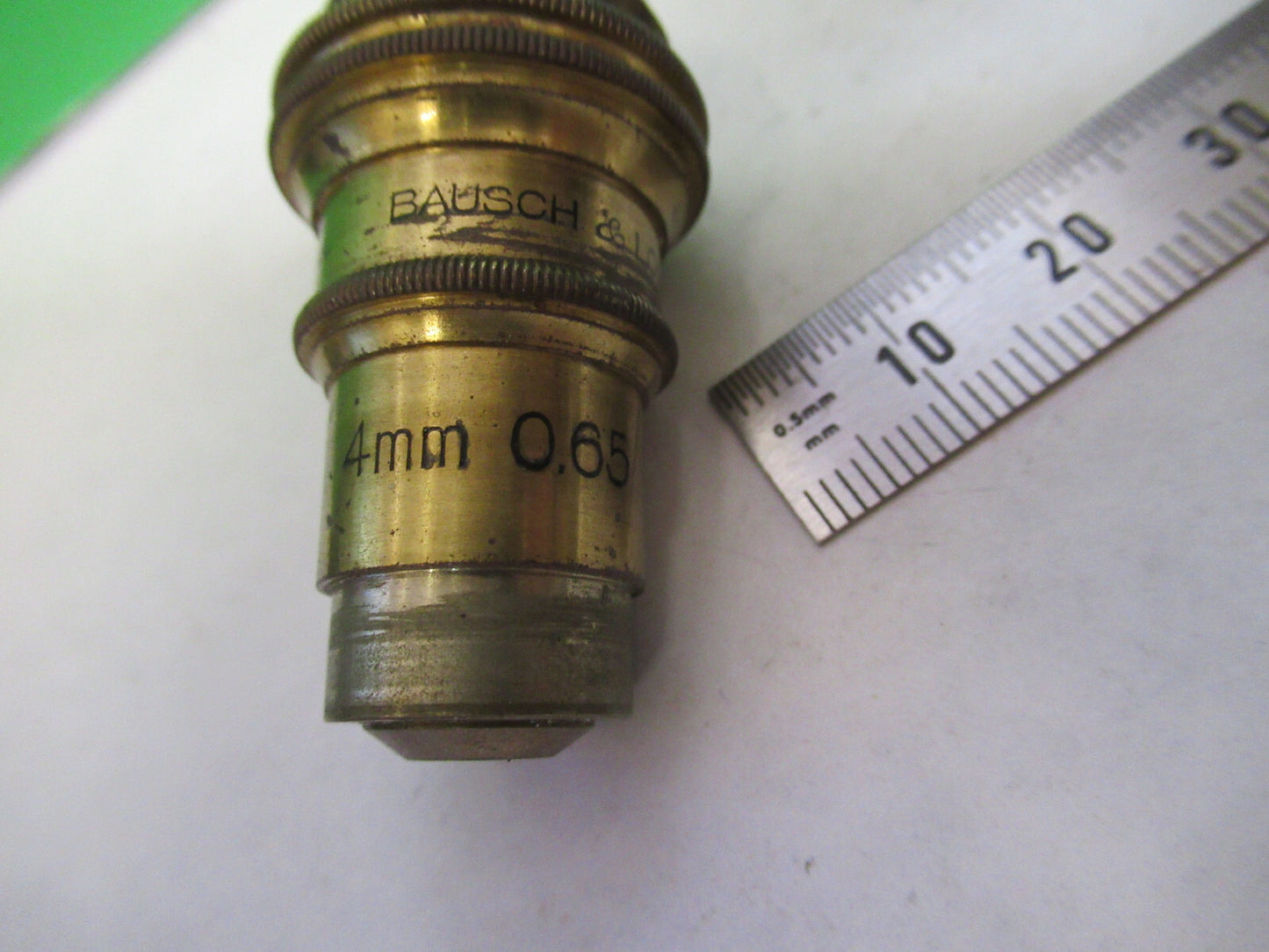 OBJECTIVE ANTIQUE BAUSCH LOMB 43X OPTICS MICROSCOPE PART AS PICTURED X2-A-95
