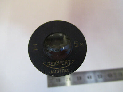 Antique Reichert Austria 5X Ii Eyepiece Microscope Part