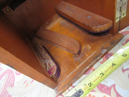 Empty Wood Cabinet for Antique Seibert Germany Microscope Part