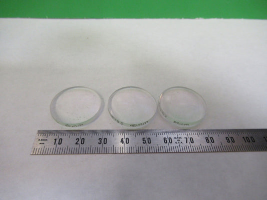 LOT OPTICAL GLASS LENSES 50mm FL LASER OPTICS NICE AS PICTURED U8-A-118