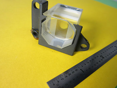 MICROSCOPE PART REICHERT LEICA PRISM BEAM SPLITTER OPTICS BIN#26-07
