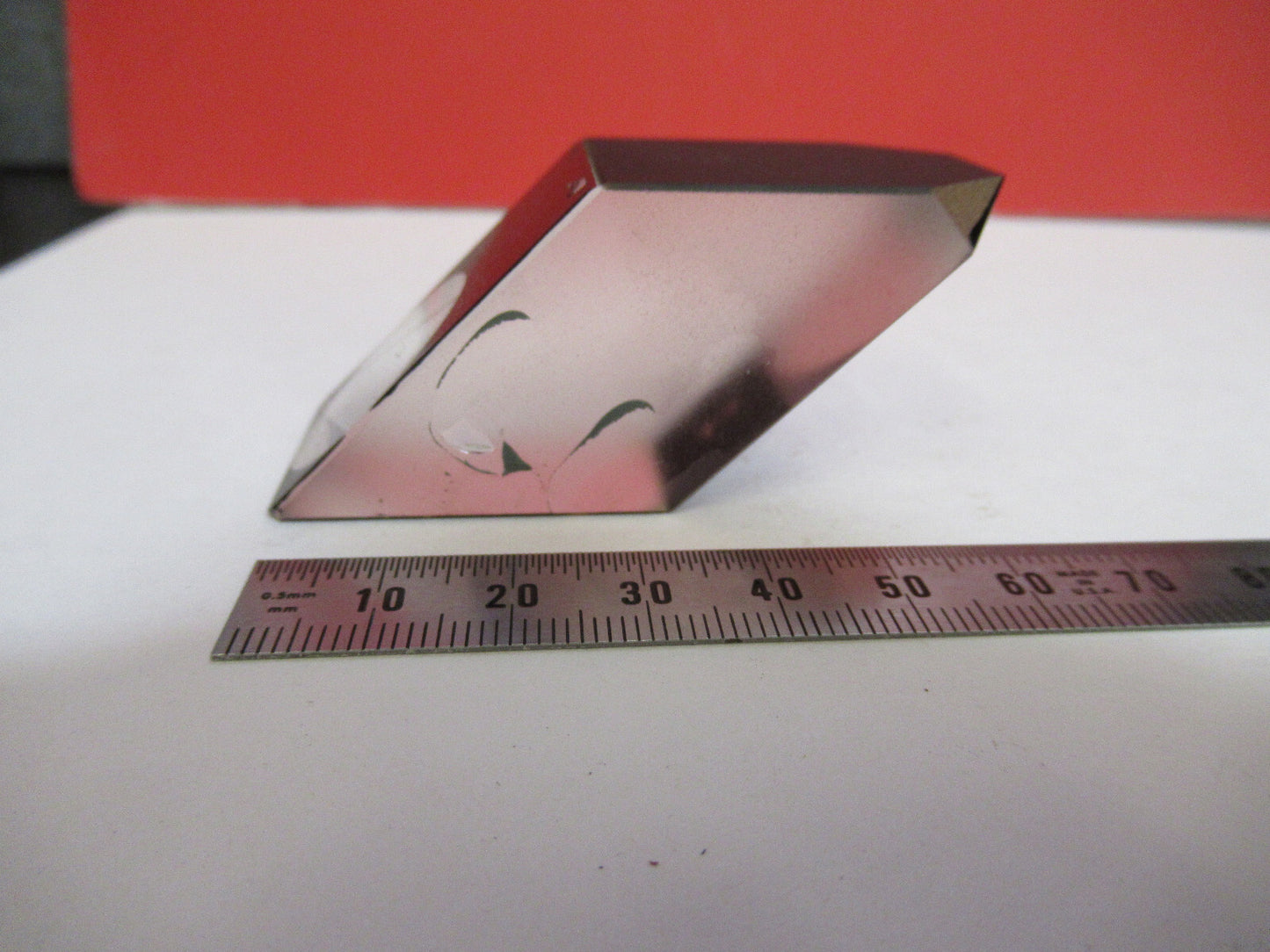 ZEISS GERMANY GLASS PRISM HEAD OPTICS MICROSCOPE PART AS PICTURED Y5-A-59