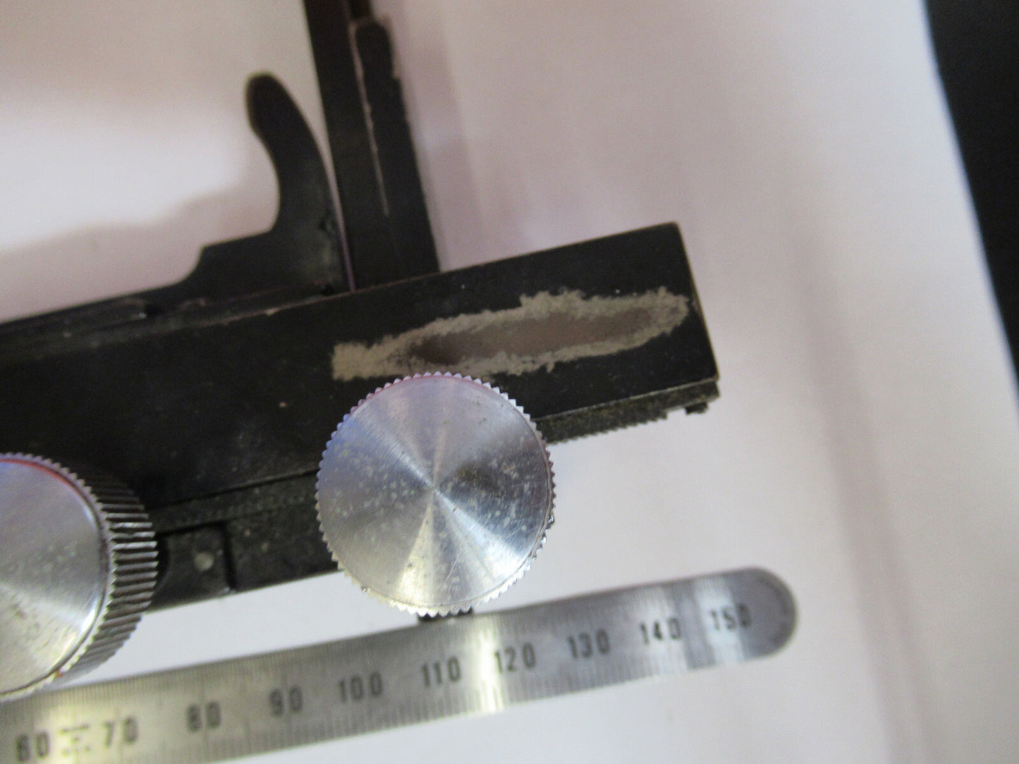ANTIQUE XY STAGE CLIPS AO SPENCER MICROSCOPE PART AS PICTURED S4-B-75