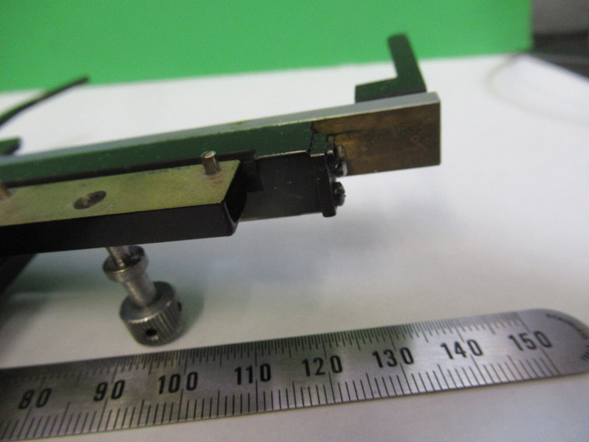 TIYODA JAPAN XY CLIPS STAGE MICROSCOPE PART AS PICTURED &S2-C-63