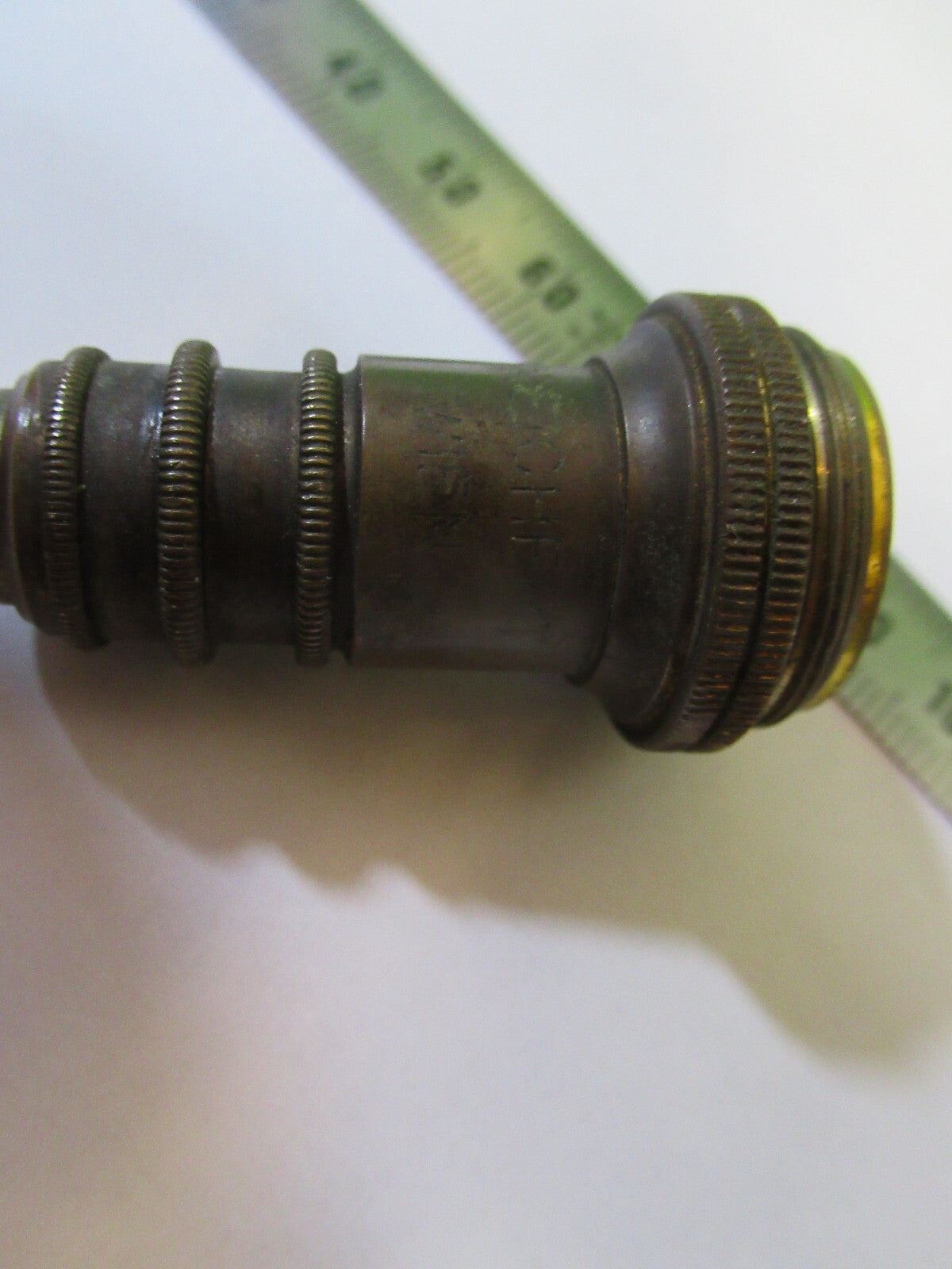 Antique Brass C. Reichert Austria Objective Microscope Part