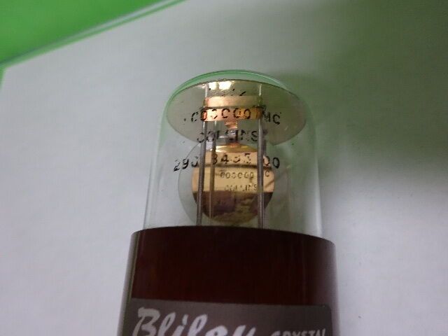 ANTIQUE QUARTZ RADIO CRYSTAL BLILEY ELECTRIC 1 MHz GLASS FREQUENCY CONTROL AQ-41