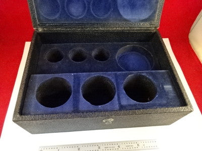 Empty WOOD container for lenses MICROSCOPE PART BAUSCH LOMB AS IS #Y7-H-90