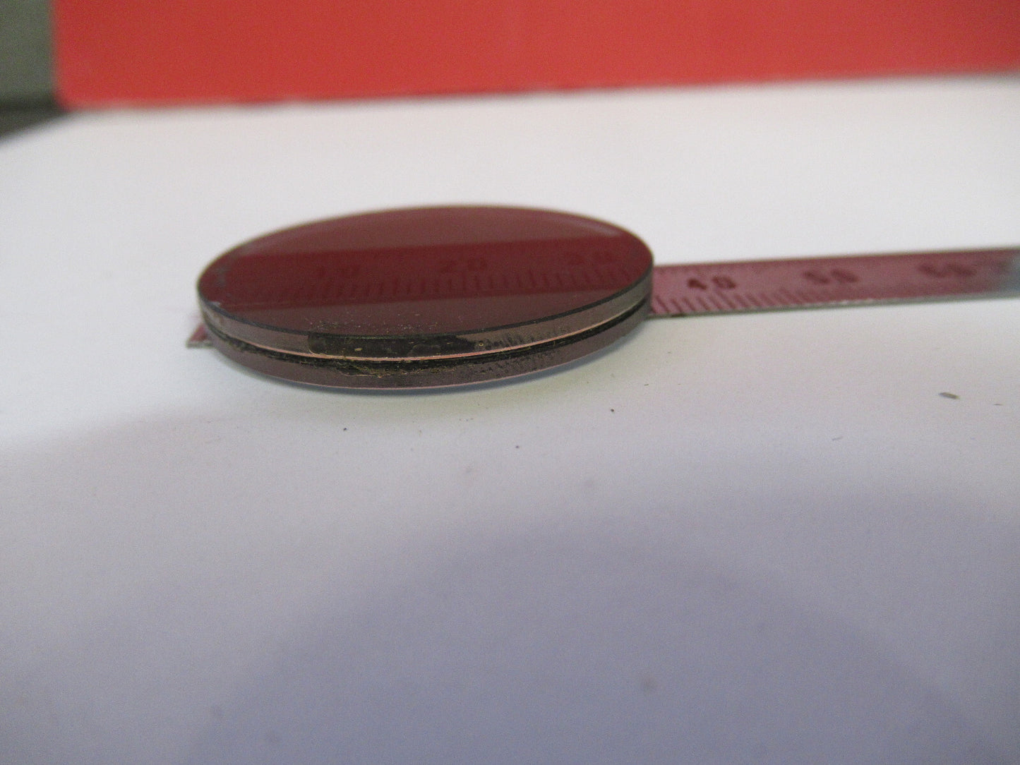 OPTICS POLARIZER POL GLASS MICROSCOPE PART OPTICAL AS PICTURED T1-A-14