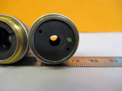 LOT BAUSCH LOMB OBJECTIVES OPTICS MICROSCOPE PART AS PICTURED S4-B-36