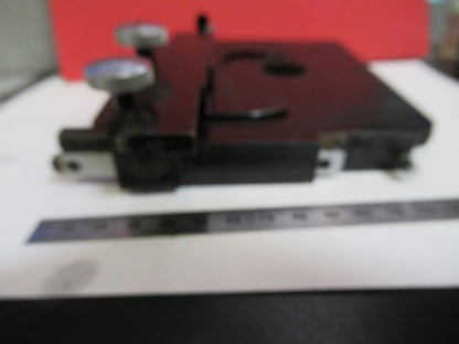 ANTIQUE SPENCER XY STAGE TABLE AMERICAN OPTICS MICROSCOPE PART AS PIC V7-A-41