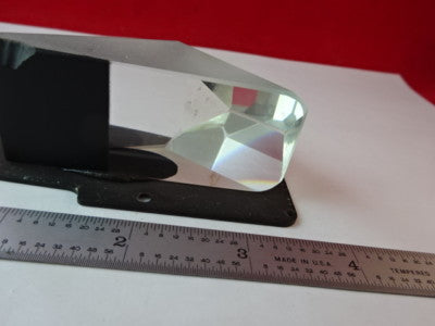 OPTICAL MICROSCOPE PART MOUNTED PRISM OPTICS PART AS IS #83-A-04
