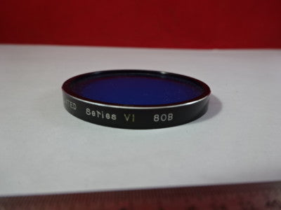 OPTICAL FILTER SPIRALITE COATED 80B BLUE OPTICS AS IS &AV-A-02