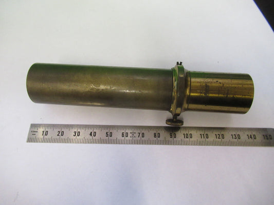 Antique Brass Empty Tubus Ocular Unknown Microscope Part