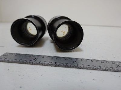 MICROSCOPE PART LOT EYEPIECES OLYMPUS 15X + RETICLE OPTICS AS IS BIN#N8-H-03