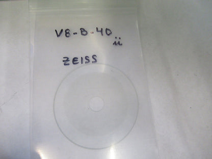 ZEISS GERMANY GLASS STAGE SPECIMEN MICROSCOPE PART AS PICTURED V8-B-40