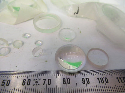 LOT OPTICAL GLASS LENSES ASSORTED LASER OPTICS NICE AS PICTURED U9-A-48