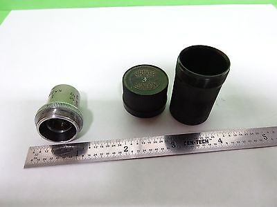 MIKROSKOPTEIL VINTAGE OBJECTIVE BAKER LONDON 2/3 OPTICS AS IS BIN#H7-A-06