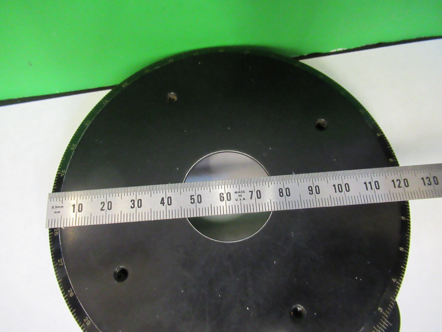 ZEISS GERMANY POL ROTABLE STAGE TABLE MICROSCOPE PART AS PICTURED X9-B-21