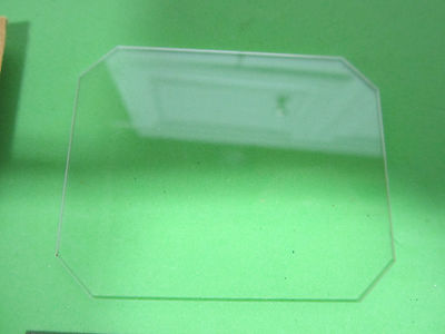 OPTICAL FLAT GLASS CUT CORNERS LASER OPTICS BIN#8M