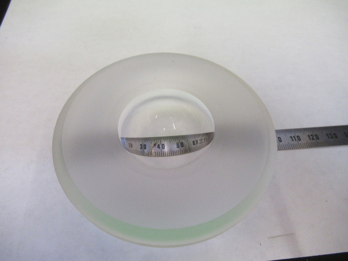 WEIRD HUGE LENS OPTICAL BK7 CONVEX CONCAVE MIL SPEC  OPTICS  AS PICTURED S1-B-08